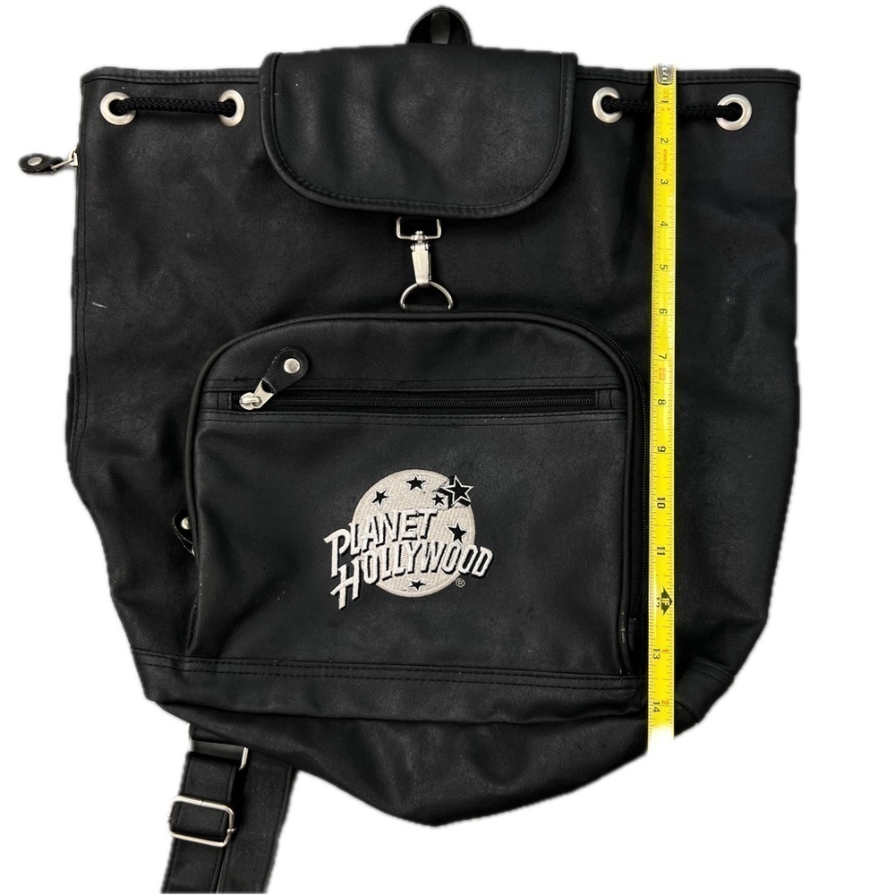 PLANET HOLLYWOOD Embroidered Leather Backpack - Picture 8 of 8